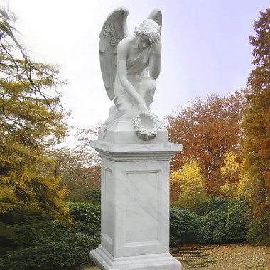 Engel Skulptur mit Engel & Doppelgrabmal mit Engel Motiv