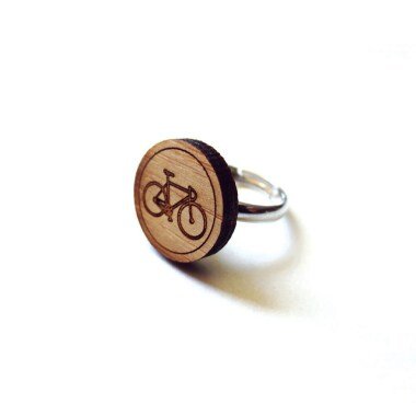 Fahrrad-Ring. Holz-Ring. Geschenke Unter 25. Geschenk Für Sie. Radfahrer