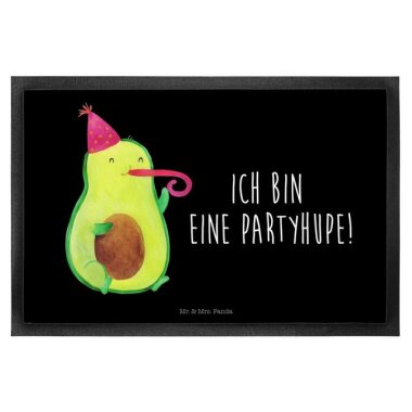 Fußmatte 60 x 90 cm Avocado Partyhupe Schwarz