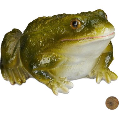 Gartenfigur Frosch, wetterfest, für Balkon