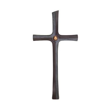 Grabkreuz mit Kreuz & Stilvolles Bronze Grabkreuz mit Sonnen-Motiv Kreuz