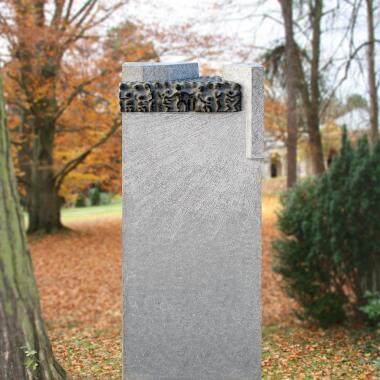 Grabstein für Einzelgrab aus Granit & Grabstein Granit modern mit Paradies