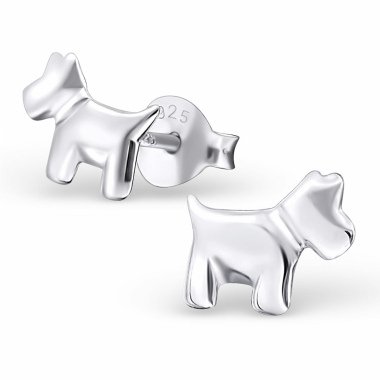 Hunde Ohrringe aus 925 Silber