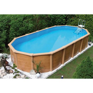 KWAD Stahlwand-Pool »Supreme Set«, 7,3x3,7x1,32 m braun