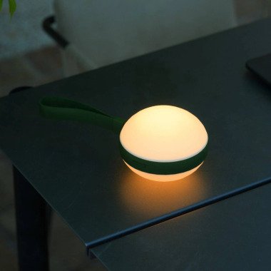 LED-Außenleuchte Bring to go Ø 12 cm weiß/grün