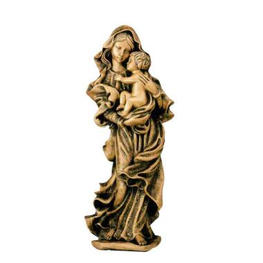 Madonna Skulptur & Skulptur Madonna mit Kind Bronze Liebende Mutter / 32cm