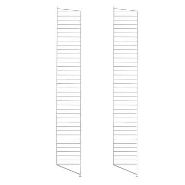 Regalserie in Grau & String Bodenleiter für String Regal 200 x 30 cm (2er
