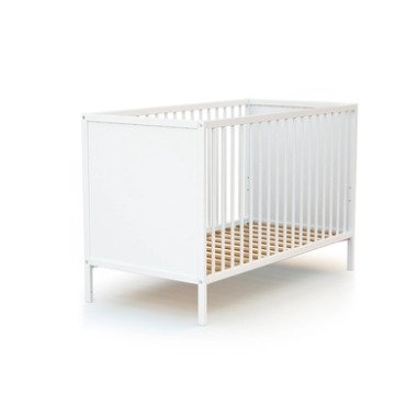WEBABY Babybett Renard mit Panelen weiß 60 x 120 cm