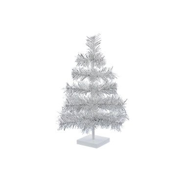 18 Silber Tinsel Weihnachtsbaum Tischdekoration