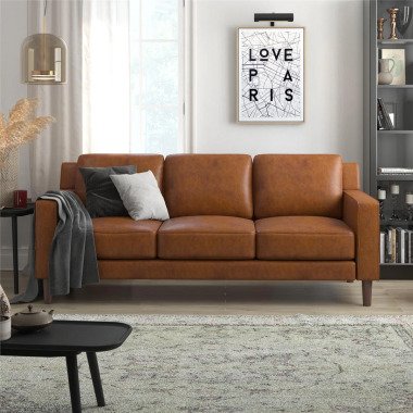3-Sitzer Sofa Riskin aus Kunstleder