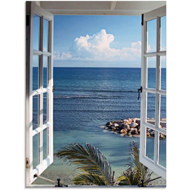 Artland Glasbild »Fenster zum Paradies«