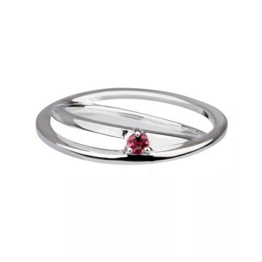 Charming Self-Love Ring Rhodolith (pink) Silber