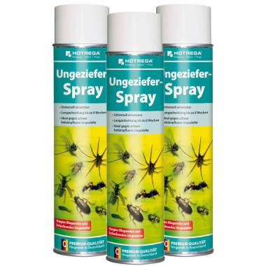 HOTREGA Ungeziefer Spray Insekten Spray Mücken Insektenvernichter Spray x 600ml 