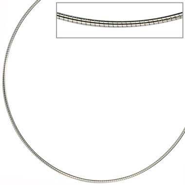 Modeschmuck Kette aus Edelstahl & Halsreif Edelstahl 1,0 mm 45 cm Halskette