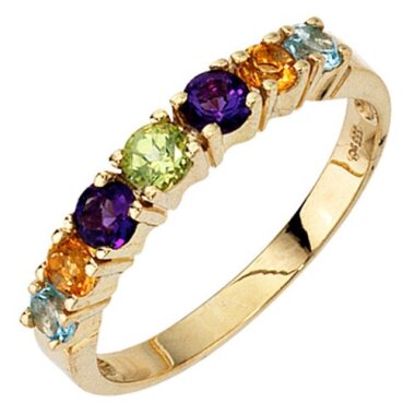 Peridot-Ring aus Gelbgold & Farbedelstein Ring Gelbgold 333