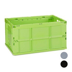 relaxdays Klappbox 60,0 l grün 58,5 x 40,0 x 31,5 cm