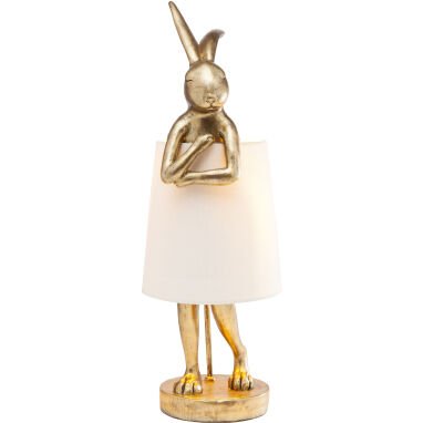 Tischleuchte Animal Rabbit Gold/Weiß 68cm