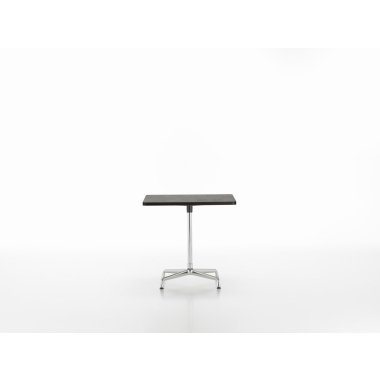 Vitra Eames Contract Table quadratisch 75x75cm, Furnier Eiche dunkel, Ausleger