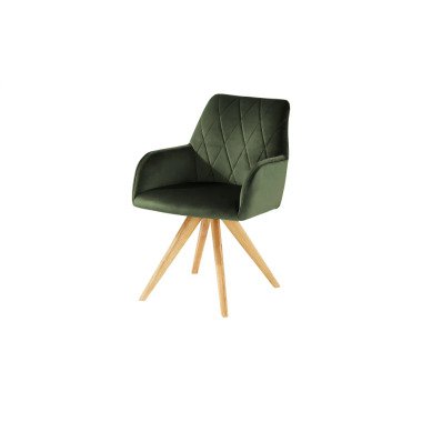 Woodford Polsterstuhl mit Armlehne Bristol grün Stühle Esszimmerstühle Es
