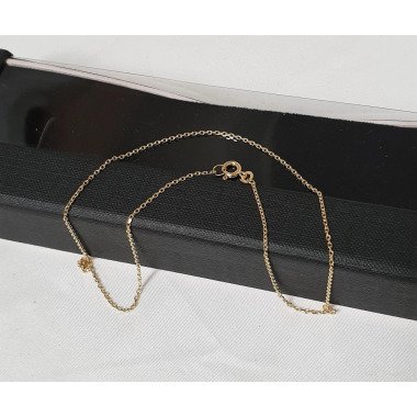 Ankerkette aus Gold & 39, 5 cm/2, 4 Mm Halskette Kette Gliederkette Ankerkette