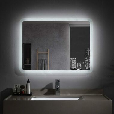 Badspiegel 100 x 60 cm mit Beleuchtung led