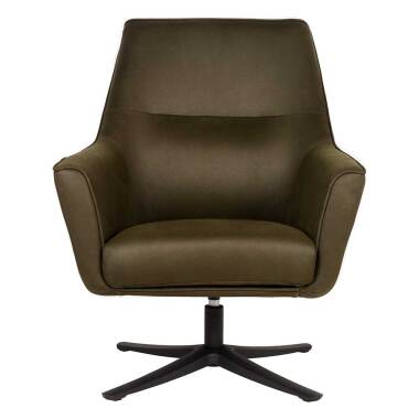 Design Stofffernsehsessel & Drehbarer Sessel in Oliv Grün Mikrofaser Bezug