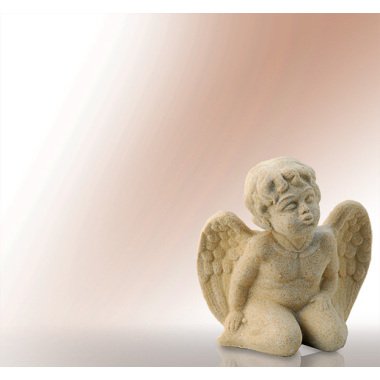 Grabschmuck Herz mit Engel & Grabschmuck Engel | Engelfiguren aus Stein