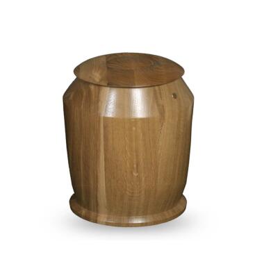 Hochwertige Urne aus Holz in Nussbaum Optik Saranda / Nussbaum
