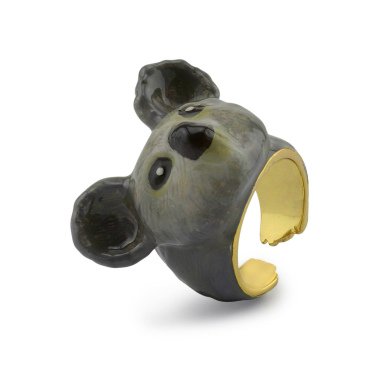 Koala Ring vergoldet
