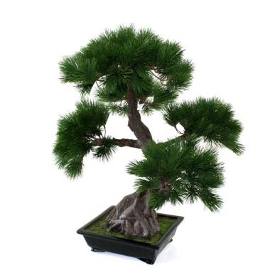 Künstlicher Pinus Bonsai Deluxe 90 cm mit Schale