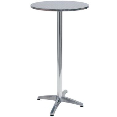 Outdoor-Tisch, rund, Aluminium und Edelstahl