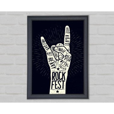 Rock Fest Einzelne Bilderrahmen Kunstdrucke
