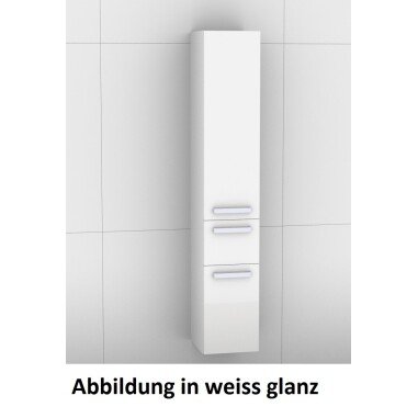 Artiqua 400 Hochschrank, Weiß Glanz, 400-HTL-1-30-R-7050-68