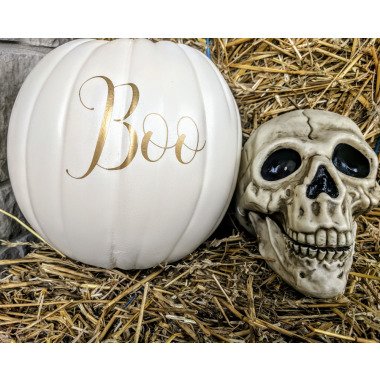 Boo Halloween Handlettering Aufkleber, Vinyl