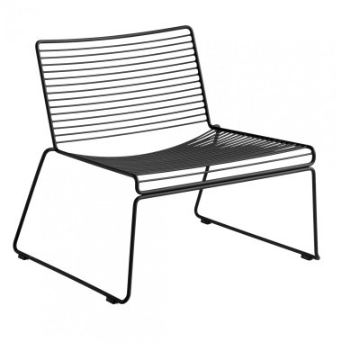 HAY Hee Lounge Stuhl schwarz/pulverbeschichtet/BxHxT 72x67x67cm/für Innen- u