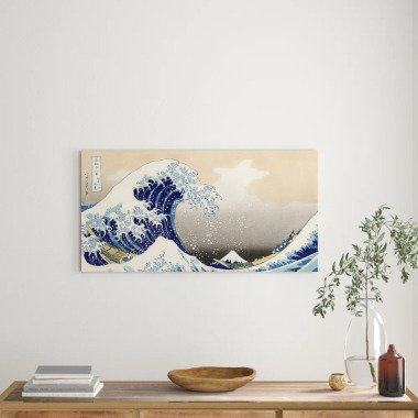 Holzbild Eine große Welle vor Kanagawa von Hokusai