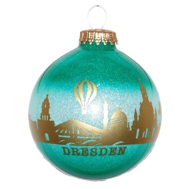 INGE-GLAS Weihnachtsbaumkugel Dresden Souvenirkugel