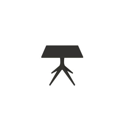 Outdoor-Tisch & Driade App Outdoor Tisch schwarz