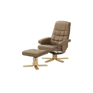 Relaxsessel mit Hocker  Franziska   beige   Maße (cm): B: 73 H: 74 T: 108 Sessel