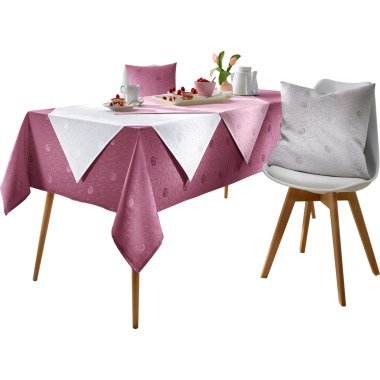Tischdecke in rosé von heine