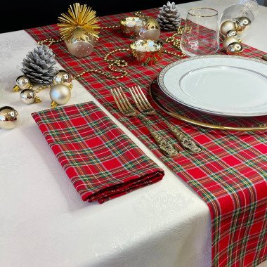 Tischläufer Weihnachtstagen/Tischläufer Rot