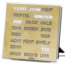 AMS -Wand-/Tischuhr Messing Antik Quarz 20cm- 1238