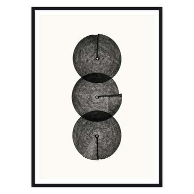 artvoll Circles No. 3 Poster mit Rahmen