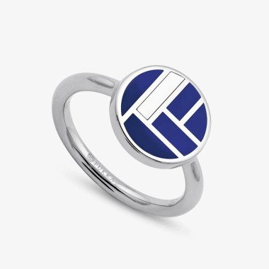 Bauhaus Ceramic Ring Sterling Silber mit