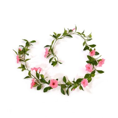 Blume aus Liebe & Künstliche Petunien Girlande Deluxe 180 cm rose