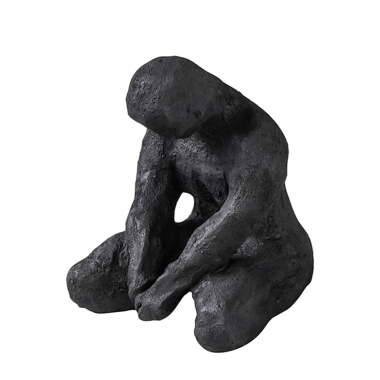 Mette Ditmer Art Piece Deko-Figur Meditation, schwarz