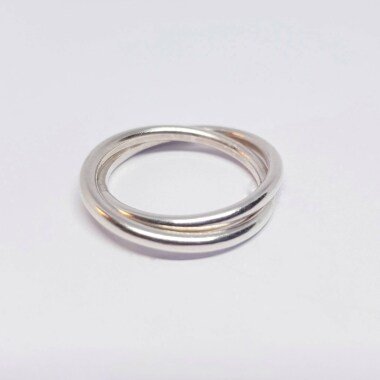 Silber Ring, Ring Aus 925 Silber, in Partnerring, Verlobungsring, Freundschaftsr