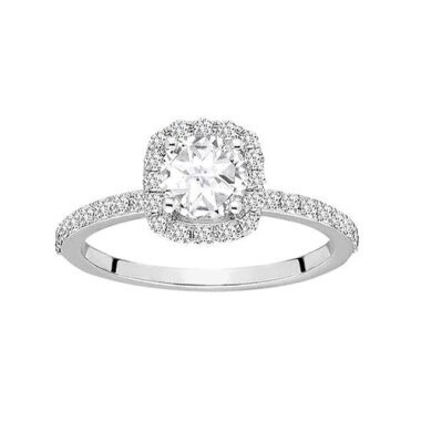 Weißer Topas Diamant Ring Weißgold 585
