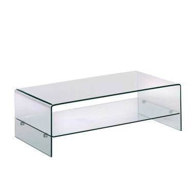 Wohnzimmer Tisch 110 cm breit aus Glas