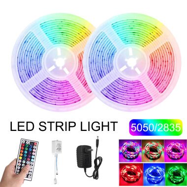 2PCS 5M RGB LED Strip Light SMD5050/2835